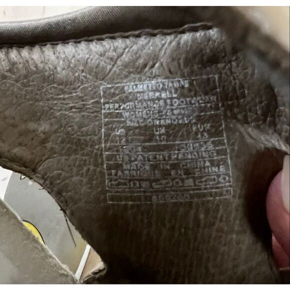 Merrell Palmetto Taupe Sandals Women Size 12 Brown Tan Leather Slides Slip On - Picture 9 of 12